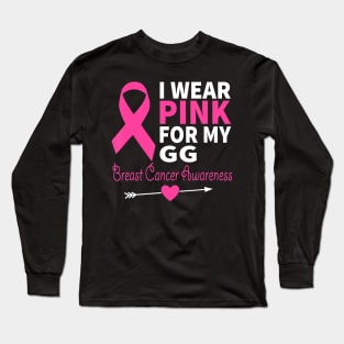 I Wear Pink For My GG Ribbon Family Love Long Sleeve T-Shirt